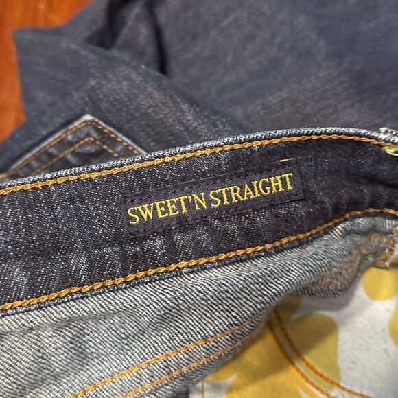 Lucky Brand Dark Wash Blue Janet Crop Straight Jeans Women’s 6 - 28 - Picture 7 of 9